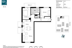 Moderne 3 Zimmer Wohnung mit Balkon im Grünen! – Steinkleeweg 10, 13158 Rosenthal, Berlin – Vorschaubild 10