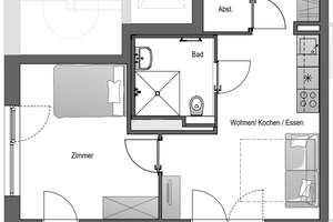 mio 2 Zimmer Wohnung inkl. EBK, Wlan & Keller – Himmelgeister Straße 66a, 40225 Bilk, Düsseldorf – Vorschaubild 17