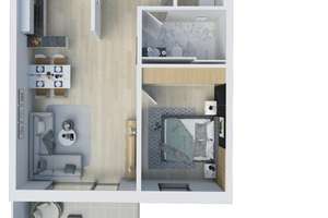 Mehrere vermietete 2,5-Zimmer-Neubauwohnung zur Auswahl mit Balkon, Einbauküche & KfW 40 – Die vollständige Adresse der Immobilie erhältst du vom Anbieter., 78112 Sankt Georgen im Schwarzwald – Vorschaubild 2