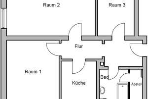 Ideal geschnittene 3 Zimmer-Wohnung mit Loggia – Aufseßstr. 13, 91052 Rathenau, Erlangen – Vorschaubild 12