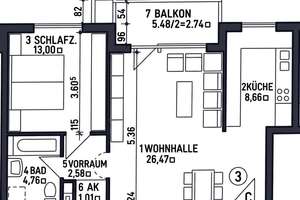 Helle, gepflegte 2-Zimmer-Wohnung mit Balkon und Einbauküche in Friedenheim - ab Oktober verfügbar – 80687 Friedenheim, München – Vorschaubild 13