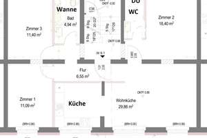 Neu! sanierte 83 m² -Gast-WC, Balkon, Keller 20m², Balkon – Windmühlen-Privatweg 12, 39126 Rothensee, Magdeburg – Vorschaubild 11