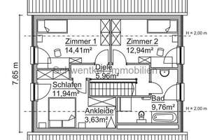 Einfamilienhaus 122 qm mit Grundstück / monatl. Finanzierungsrate 1.831,-- incl. Fördermittel  Schlü – Die vollständige Adresse der Immobilie erhältst du vom Anbieter., 32479 Hille – Vorschaubild 5
