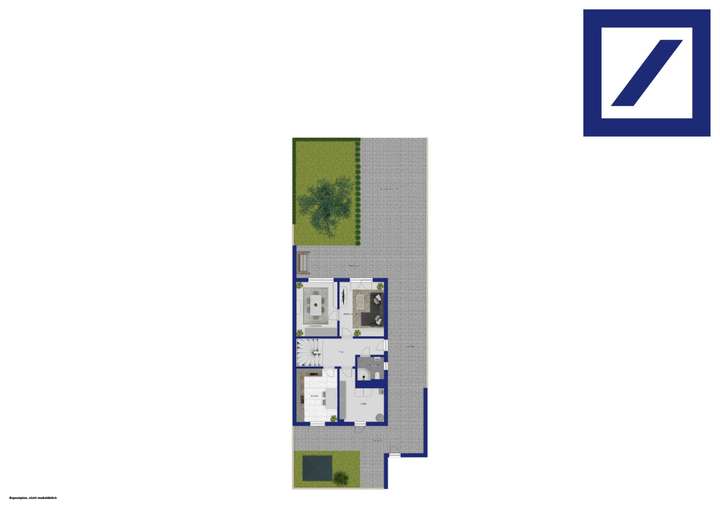 Grundriss mit Außenbereich