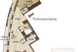 * exklusive 2 Raumwohnung im Zentrum der Stadt mit Concierge u. Dachterrasse * – Die vollständige Adresse der Immobilie erhältst du vom Anbieter., 1067 Innere Altstadt, Dresden – Vorschaubild 3