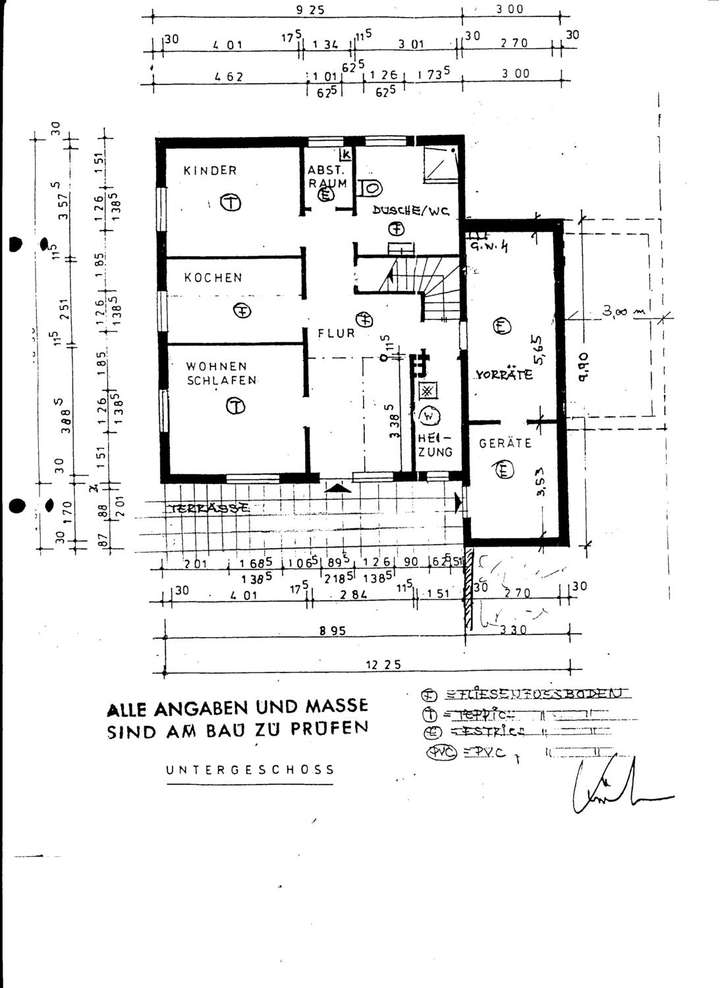Grundriss - Untergeschoss