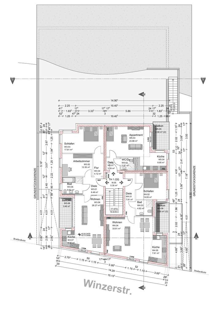 Grundriss Obergeschoss