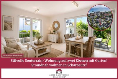 Stilvolle Souterrain-Wohnung auf zwei Ebenen mit Garten – strandnah wohnen in Scharbeutz
