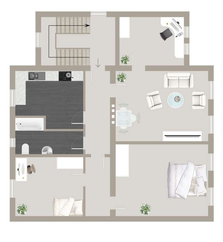 Grundriss 1. OG Wohnung