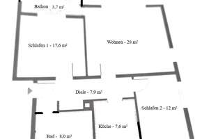 Wohnkomfort in ruhiger Lage – gepflegte 3-Zimmer-Wohnung mit Balkon – Die vollständige Adresse der Immobilie erhältst du vom Anbieter., 69181 Leimen – Vorschaubild 15