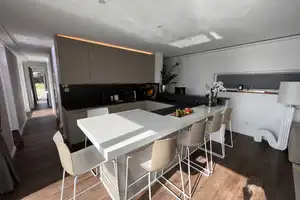 LUXUS Hausboot - 3 Etagen - 100m² Wohnen + 120 m² SONNENTERRASSE - Kamin, Kino, komplett individuell – Potsdam – Vorschaubild 77
