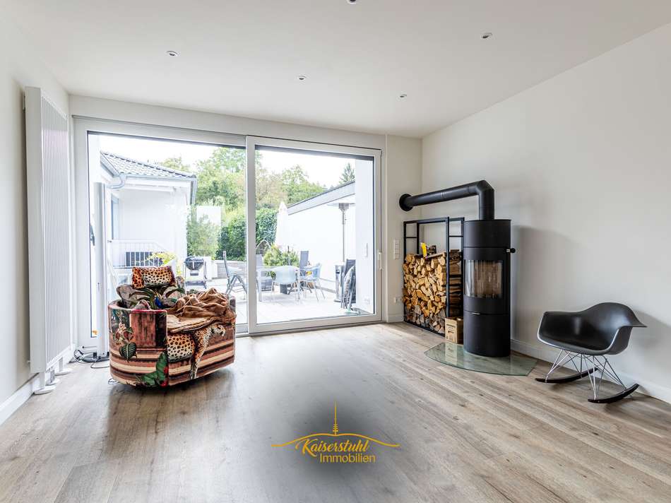 Wohnzimmer Kaminsicht