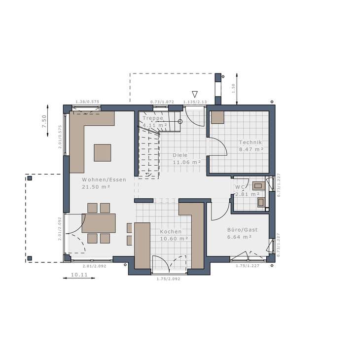 Grundrisse Erdgeschoss