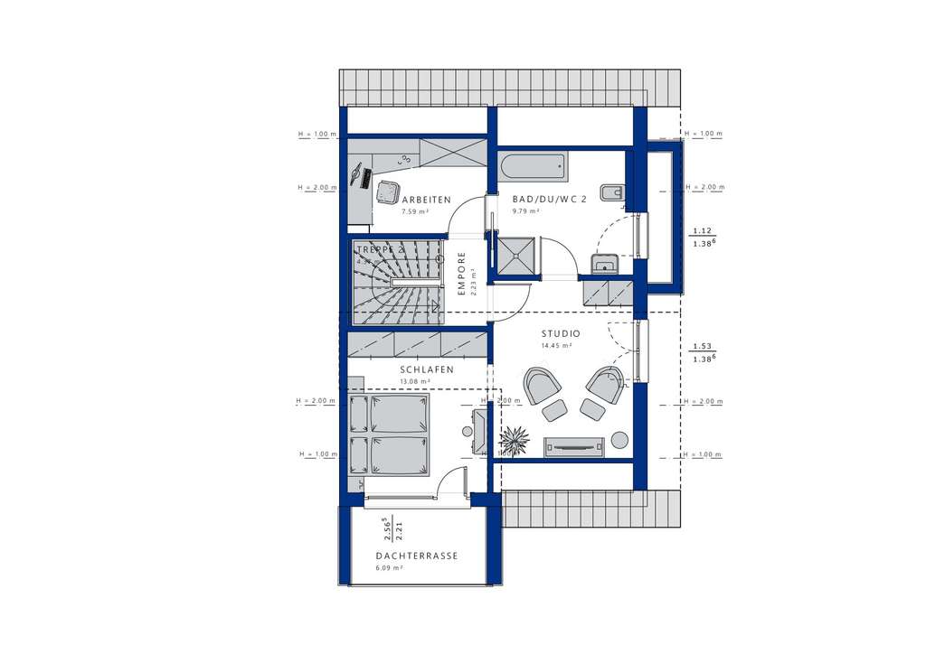 Immobilie in Haimhausen - Vor den Toren der Stadt in Haimhausen DHH in kfw40 QNG - Bild 3