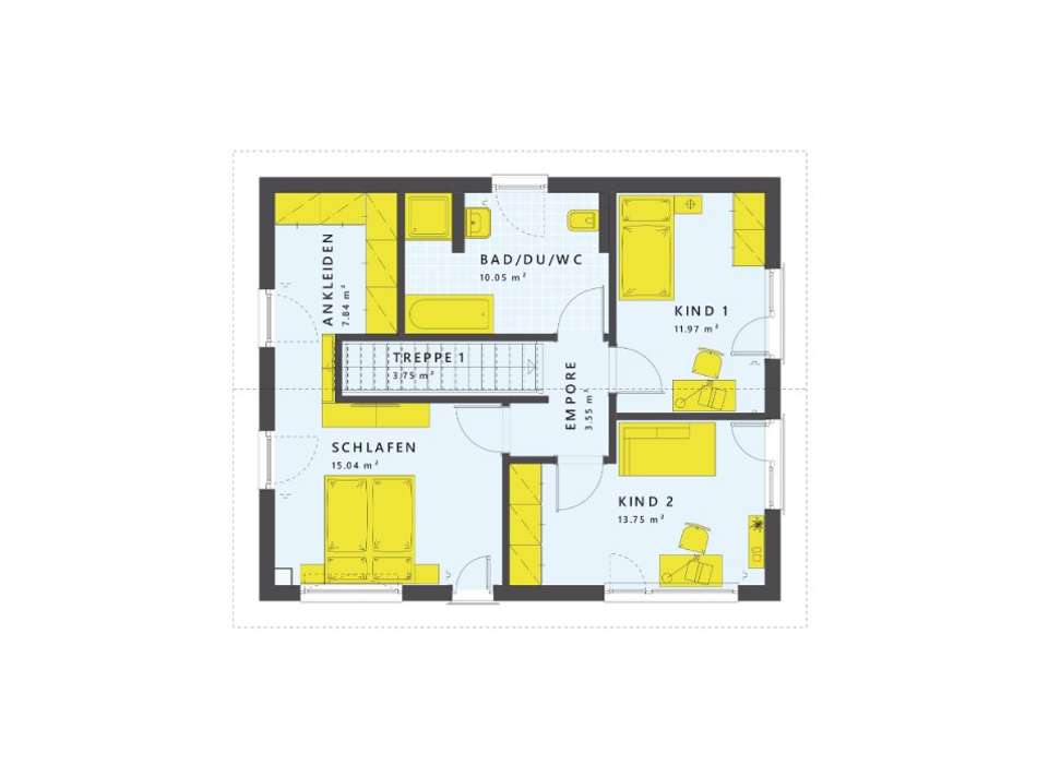Familienfreundlicher Grundriss