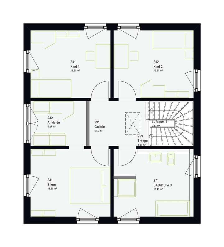 Grundriss Obergeschoss