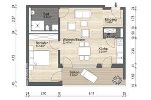 Moderne, urbane 2 ZKB, Balkon, EBK, Parkett, TG, Mitnutzung Fitnessraum+Dachterr., IN-Nähe ARA-Hotel – Theodor-Heuss-Straße 22, 85055 Nordost, Ingolstadt – Vorschaubild 20
