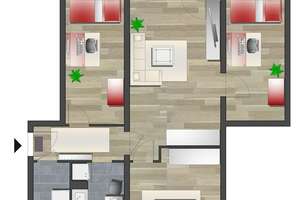 Schöne 4-Raum-Wohnung mit Balkon – Yorckstr. 40b, 9130 Yorckgebiet, Chemnitz – Vorschaubild 6