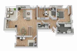 Großzügig wohnen mit Garten – moderne 4-Zimmer-Eigentumswohnung in Freiburg-Zähringen- Erbbau – 79108 Zähringen, Freiburg im Breisgau – Vorschaubild 13