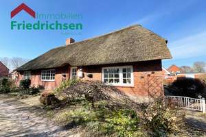Nordfriesische Idylle: Reetdachkate mit Weitblick in Niebüll – Die vollständige Adresse der Immobilie erhältst du vom Anbieter., 25899 Niebüll – Vorschaubild 1