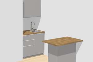 1-Zimmer-App. mit Einbauküche und Balkon - Innenstadt! – Dominikanerplatz 3b, 97070 Altstadt, Würzburg – Vorschaubild 4