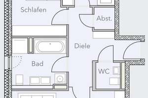 Tilly10, Grundriss Variante 11 - Wohnung mit 2 Garten-Terrassen – Tillystraße 10, 93053 Kasernenviertel, Regensburg – Vorschaubild 10