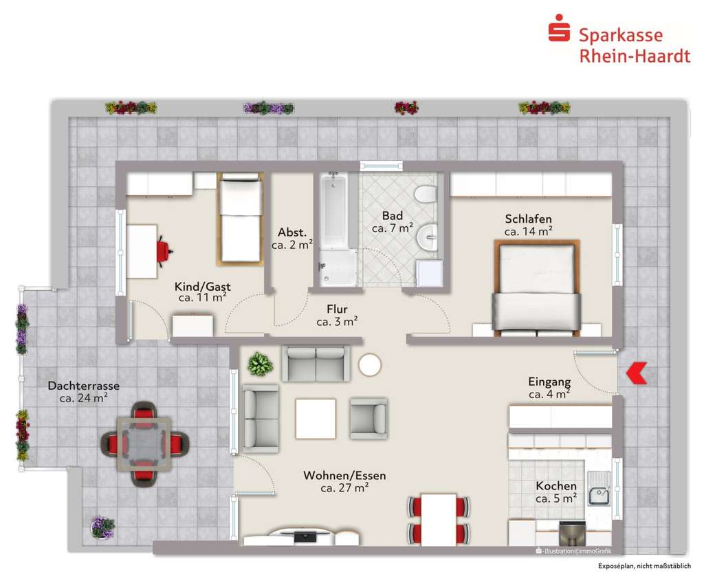Exklusive Neubau-Penthousewohnung zum Erstbezug, mitten in den Weinbergen