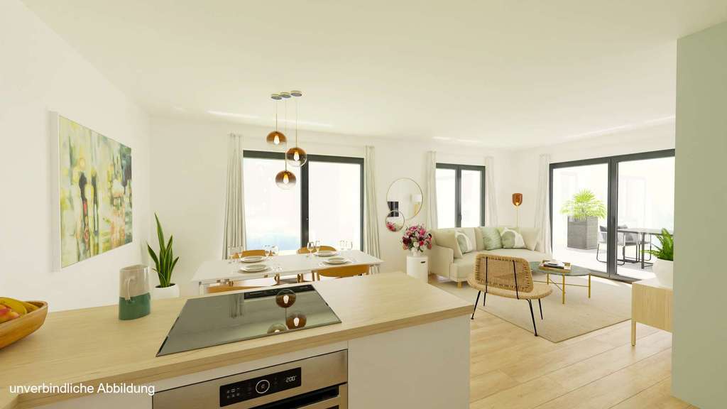 Immobilie in Hülben - Lichtdurchflutete Drei-Zimmerwohnung mit Süd-Westbalkon - Bild 2