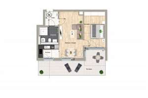 Ruhige, exklusive 2-Zimmer-Wohnung mit Einbauküche, Dachgarten und großer Terassse – Konrad-Celtis-Straße 105, 81369 Mittersendling, München – Vorschaubild 14