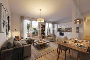 2025 FERTIG! Neue 77m² Dachgeschosswohnung Friedrichshain: Südblick, XXL Terrasse, 3 Zi.!