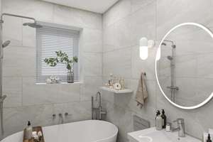 Vermietete Drei-Zimmer-Wohnung zur Kapitalanlage - Beispielmöblierung – Nd.-Ramstädter Straße 184, 64285 Darmstadt-Ost, Darmstadt – Vorschaubild 10