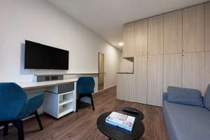 Studio im Fritz Tower unweit vom Hauptbahnhof mit Concierge und Gym – Lehrter Strasse 24b, 10557 Moabit, Berlin – Vorschaubild 3