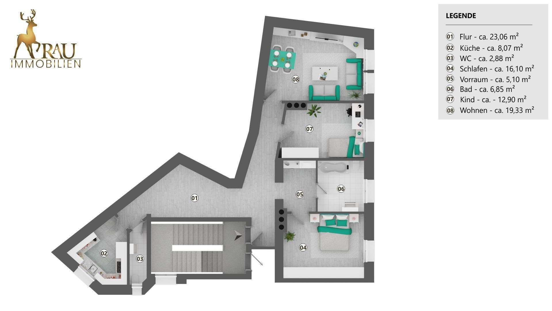 ECHTES BIETERVERFAHREN : Drei Zimmer in Bestlage Altstadt, München – Bild 2