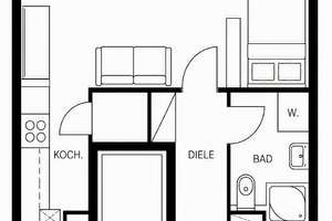 Modernisiertes Single-Apartment mit neuer Küche & Tiefgaragenstellplatz in Düsseldorf-Hassels – Döberitzer Straße 6, 40599 Hassels, Düsseldorf – Vorschaubild 4