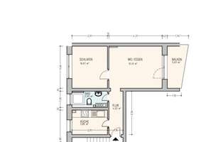 Provisionsfrei* Einziehen & Wohlfühlen: Helle 2-Zimmer-Wohnung in Hannover Ricklingen – Herforder Straße 10, 30459 Oberricklingen, Hannover – Vorschaubild 9