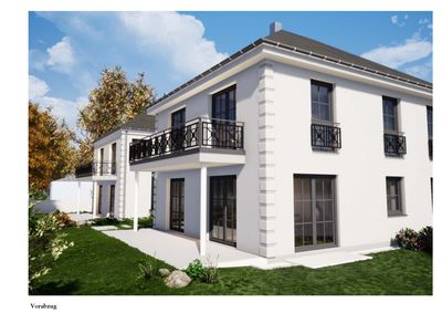 Neubau - Zweifamilienhaus, EG mit großen Garten