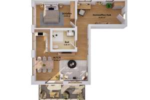 Neubau-Highlight in Moosach: Stilvolle 2‑Zimmer‑Wohnung mit Balkon – Die vollständige Adresse der Immobilie erhältst du vom Anbieter., 80993 Alt-Moosach, München – Vorschaubild 5