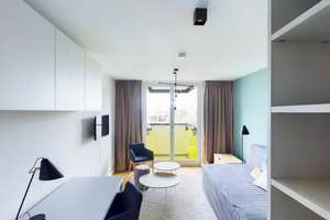  Möbliert 1 Zimmer Studio mit Aufzug und Balkon – Allee der Kosmonauten 25a, 10315 Lichtenberg (Ortsteil), Berlin – Vorschaubild 5