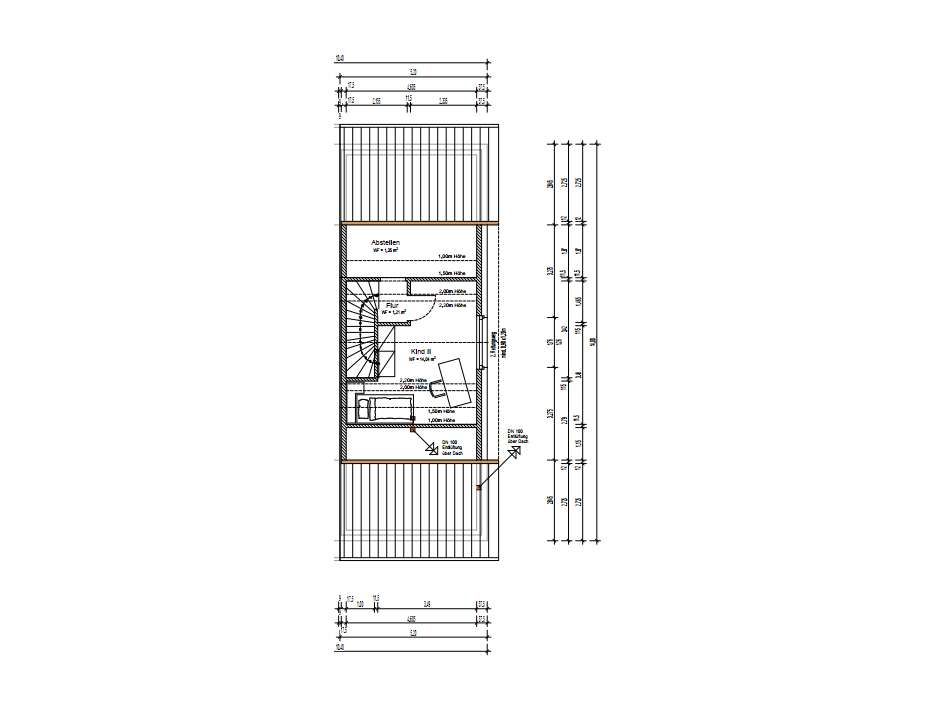 Grundriss Spitzboden