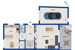 Attraktive Doppelhaushälfte mit Kamin, Dachterrasse und Garage in begehrter Lage von Paderborn – Die vollständige Adresse der Immobilie erhältst du vom Anbieter., 33100 Kernstadt, Paderborn – Vorschaubild 14