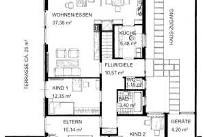 Geräumiger Bungalow (erweiterbar) auf parkähnlichem Grundstück – München (Kreis) – Vorschaubild 33