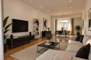 Skylineblick*Moderne 3-Zimmer Wohnung mit großem Balkon*2 Bäder*Lift* – 60487 Bockenheim, Frankfurt am Main – Vorschaubild 3
