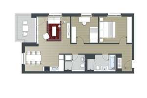 Charmante 3-Zimmer-Wohnung inkl. Einbauküche – Toulouser Allee  19, 40211 Pempelfort, Düsseldorf – Vorschaubild 10