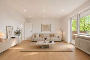 Bezugsfreie 2,5-Zimmer-Wohnung mit Balkon & Aufzug im grünen Marienfelde!