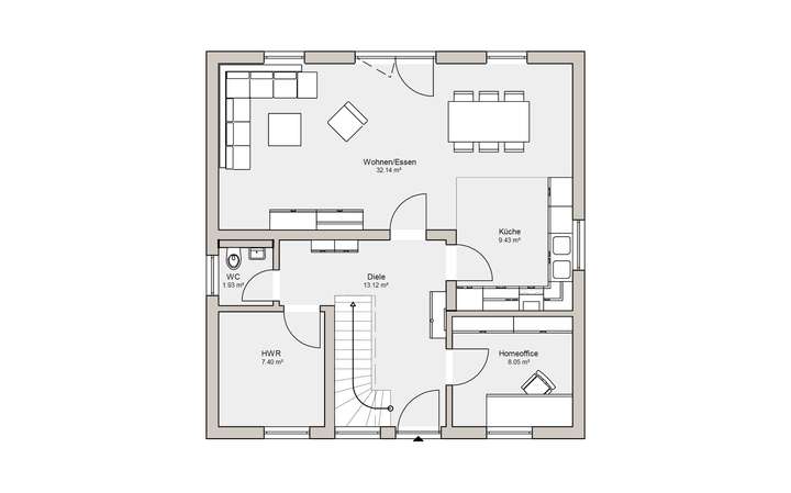 Grundriss Erdgeschoss