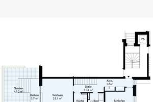 Luxus Maisonette ETW 124,8 m² - Erstbezug mit Poliform Küche- Villa im Mid-Century-Designs in Dahlem – Die vollständige Adresse der Immobilie erhältst du vom Anbieter., 14195 Dahlem, Berlin – Vorschaubild 15