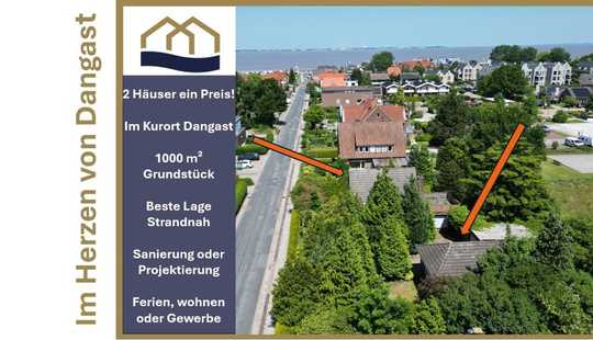 Bild von Ihre Idee zum Umbau: Großes Grundstück mit 2 Häusern mitten in Dangast - Gewerbe möglich!