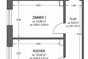 Zentral & ruhig: Altbauwohnung mit Einbauküche im Jungbusch – Jungbuschstraße 25, 68159 Innenstadt/Jungbusch, Mannheim – Vorschaubild 9
