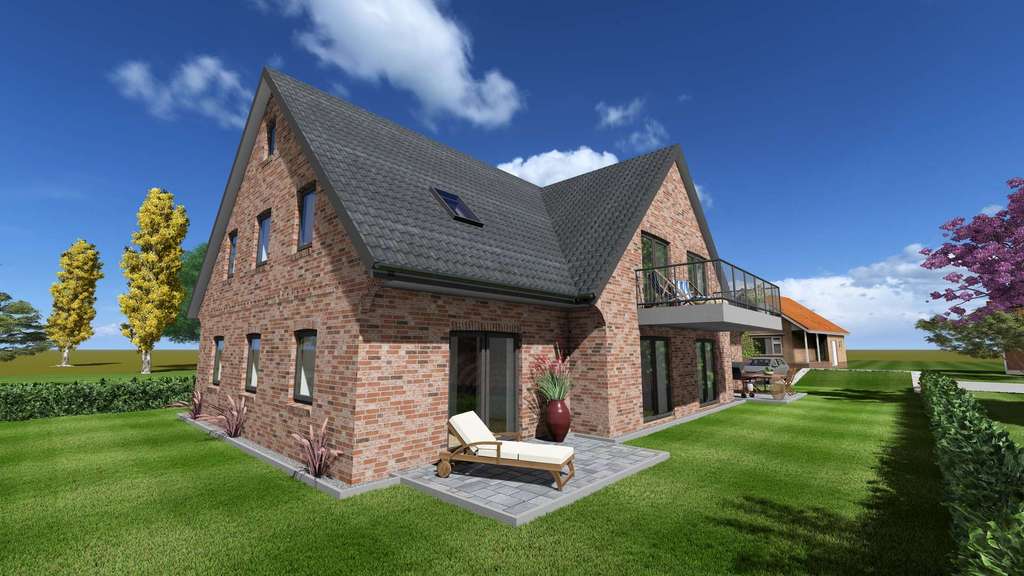 Immobilie in Mildstedt - Neubau-Erdgeschosswohnung in Mildstedt – KfW-55, PV & KfW-296 ab 0,61% p.a. Zinssatz - Bild 2