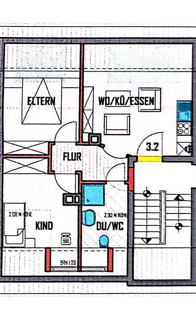 Rohdachboden mit Genehmigung einer 3 Zimmerwohnung in Heidelberg!!!